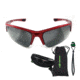 SSP Eyewear Entiat CF+ Bifocal Shooting Glass Readers w/ 1.25 Magnification, Red Frame, Clear Mirrored Lens, ENTIAT 12 RED M
