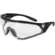 SSP Eyewear Sammamish Safety Glasses, Black Frame, Crystal Clear Anti-Fog Lens, SAMMAMISH CL A/F