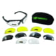 SSP Eyewear Top Focal Shooting Glasses Premier Kit, 3.00, Matte Black Frame, Amber, Clear, and Smoked Lenses, TF300 PREMIER KIT