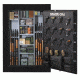 Stack-On 72 in TALL, 62-90 Gun with Electronic Lock,, Matte Black E-90-MB-E-S-72