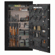 Stack-On 72 in TALL, 64-Gun, Electronic Lock,, Matte Black A-64-MB-E-S-72