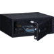Stack-On Extra Wide Safe with Electronic Lock and Factory Installed Internal Electrical Outlet, Black, Small PSE-507