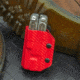StatGear Kydex Sheath for Leatherman Free P2, Carbon Fiber Red, LP2-CF-RED