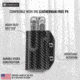 StatGear Kydex Sheath for Leatherman Free P4, Carbon Fiber Red, LP4-CF-RED