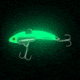 SteelShad Mini, 2 Pack, 1/4 Oz, Glow Green, SSL-10238