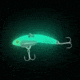 SteelShad Mini, 2 Pack, 1/4 Oz, Glow Silver, SSL-10236