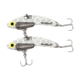 SteelShad Mini, 2 Pack, 1/4 Oz, Glow Silver, SSL-10236