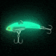 SteelShad Mini, 2 Pack, 1/4 Oz, Glow White, SSL-10222
