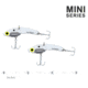 SteelShad Mini, 2 Pack, 1/4 Oz, White Shad, SSL-10078