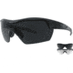 STNGR Lo-Drag Ballistic Sunglasses, Matte Black/Smoke/Clear,Non-Polarized, Medium/Large, 6K-8O41-JV3L