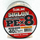 Sunline Siglon PEx8 8-Strand Braided Line 40lb 1968yd Orange Tight Weave Low Diameter, 63053860