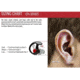 SureFire COMPLY FOAM TIPPED, FULL BLOCK EARPLUGS, MEDIUM, 25 PAIR, CLEAR, Clear, Medium, EP10-MPR-BULK