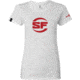 SureFire SF Button Logo T-Shirt - Women's, 100% Cotton, White, Large SST-SFBW-WH-L