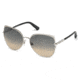 Swarovski SK0066 Sunglasses - Shiny Palladium Frame Color, Gradient Smoke Lens Color