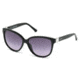 Swarovski SK0120 Sunglasses - Shiny Black Frame Color, Gradient Smoke Lens Color