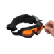 SWISSEYE G-Tac w/3 Anti-Fog Lenses Ballistic Goggles, Black, Adjustable, 15601093