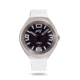 Szanto Icon Frank Stephenson Cosmos Watches, Blue Dial, White Strap, Steel, One Size, IC-FS-9004