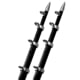 TACO Marine 15' Black/Silver Outrigger Poles - 1-1/8" Diameter, OT-0442BKA15