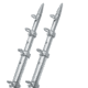 TACO Marine 15' Silver/Silver Outrigger Poles - 1-1/8" Diameter 58990