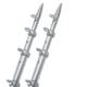 TACO Marine 15' Silver/Silver Outrigger Poles - 1-1/8" Diameter, OT-0442VEL15