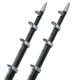 TACO Marine 15' Telescopic Outrigger Poles HD 1-1/2" - Black/Silver 44299