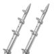 TACO Marine 15' Telescopic Outrigger Poles HD 1-1/2" - Silver/Silver, OT-0542VEL15-HD