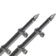 TACO Marine 18' Deluxe Outrigger Poles w/Rollers - Silver/Black 75106