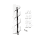 TACO Marine 3-Rod Poly Bungee Rod Holder Rack - White 45929