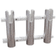 TACO Marine 3-Rod Rack Holder Aluminum/Poly 68776