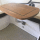 TACO Marine High Polish Stainless Steel Side Mount Table Pedestal Receptor, F16-0080