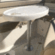 TACO Marine Surface-Mount Pedestal Table Base For 2.375in Post 7.06in Base, Z10-4085BLY60MM