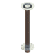 TACO Marine Surface-Mount Pedestal Table Base For 2.375in Post - Base, 7in, Z10-4067BLY60MM