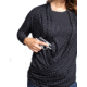 Tactica Classy Concealment Two Piece Top, Black, ExtraSmall, TT-SHR-TST521-BK-XS