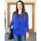 Tactica Classy Concealment Two Piece Top, Blue, ExtraSmall, TT-SHR-TST521-BLU-XS