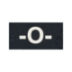 Tactical Assault Gear IR Blood Type Patch O Negative Black 956167