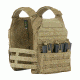 Vanguard Plate Carrier Set w/ Skeletal Cummerbund, Coyote Tan, Large