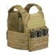Tactical Assault Gear Vanguard Plate Carrier Set w/ Standard Cummerbund, Coyote Tan, XL 831324