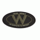 Team Wendy 'W'' Logo Patch 2in x 3in, Brown, C390-CB-2