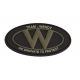 Team Wendy 'W'' Logo Patch 2in x 3in, Brown, C390-CB-2