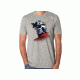 Team Wendy M216 Ski Helmet T-Shirt , Small, Grey, Small 94-TSH-D4-HGY-SM