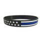 Thin Blue Line American Flag Bracelet, Thin Blue Line - TBL-AM-BR-10-1