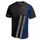 Thin Blue Line Athletic T-shirt - All-over, - SUB-TBL-SHIRT-2XL