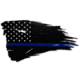Thin Blue Line Flag Metal Sign, 15 - TBL-MS-15