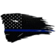 Thin Blue Line Flag Metal Sign, 20'' - TBL-MS-20