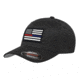 Thin Blue Line Flexfit Dual American Flag Hat, Thin Red Line - FLEX-DUAL-BLACK-LARGE