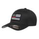 Thin Blue Line Flexfit Dual American Flag Hat - FLEX-DUAL-BLACK-LARGE