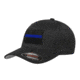 Thin Blue Line Flexfit Hat - Black Background Flag, Thin Blue Line - FLEX-TBL-BBG-BLACK-XXL