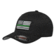 Thin Blue Line Flexfit Hat - Thin Green Line Flag - FLEX-GREEN-BLACK-XXL