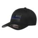 Thin Blue Line Flexfit Subdued Hat - FLEX-TBL-BLACK-SUBDUE-BLACK-LARGE
