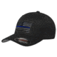 Thin Blue Line Flexfit Subdued Hat, Thin Blue Line - FLEX-TBL-BLACK-SUBDUE-BLACK-MEDIUM